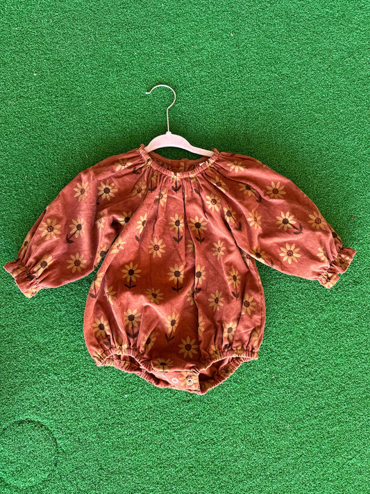 Wild Wawa 18-24m Sunflower Georgia Bubble Romper